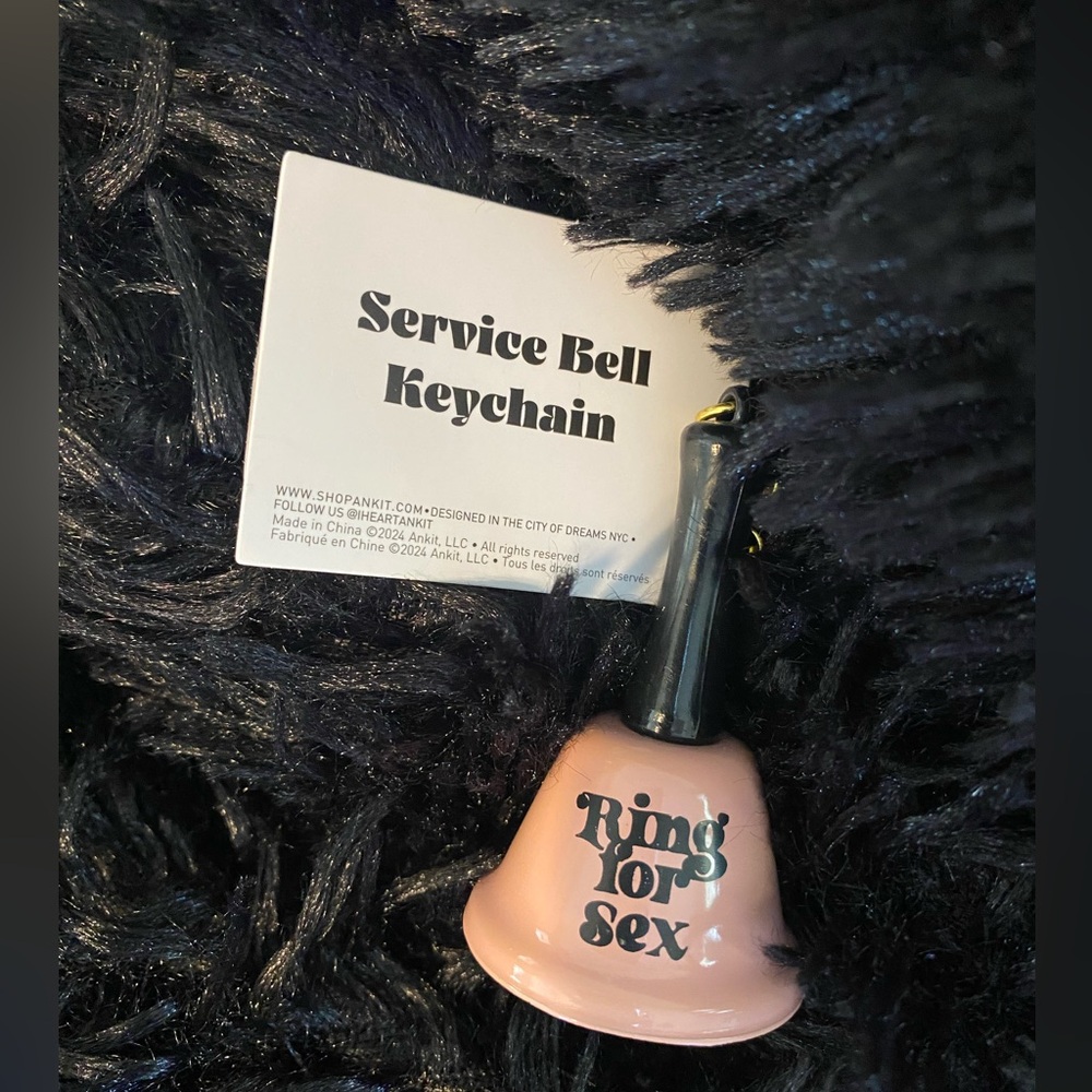 “Ring for Sex” Service Bell Keychain NWT